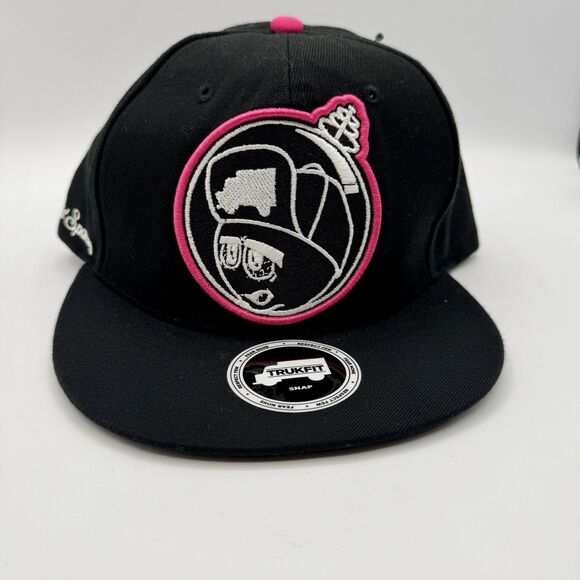 Trukfit Feelin Spacey Snapback Hat – Black/Pink – Streetwear - Picture 1 of 10